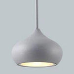 Suspension Led Ovale Multicolore Gris Luminaire Chambre