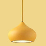 Suspension Led Ovale Multicolore Jaune Luminaire Chambre