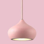 Suspension Led Ovale Multicolore Rose Luminaire Chambre