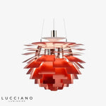 Suspension Led Plaques Colorées Pinecone Luminaire Chambre