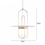 Suspension Led Post-Moderne Zane Verre Luminaire Chambre