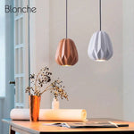 Suspension Led Résine Colorée Hang Luminaire Chambre