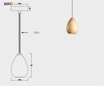 Suspension Led Rétro Boule Bois B Luminaire Chambre