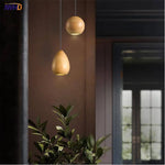 Suspension Led Rétro Boule Bois Luminaire Chambre