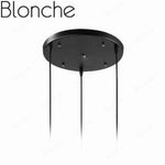 Suspension Led Rétro Cage Métal America Noir / Base Ronde Luminaire Chambre