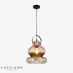 Suspension Led Rétro En Verre Design Luminaire Chambre