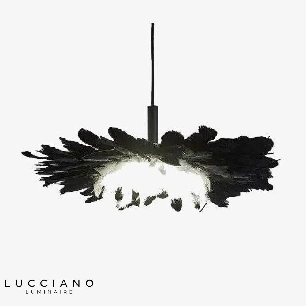 Suspension Led Romantique À Plumes Luminaire Chambre