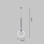 Suspension Led Ronde Jaxlong Dorée Gris Luminaire Chambre