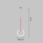 Suspension Led Ronde Jaxlong Dorée Rose Luminaire Chambre