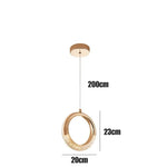 Suspension Led Ronde Luxury Terry Luminaire Chambre