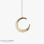 Suspension Led Ronde Luxury Terry Lune / Chaude Luminaire Chambre