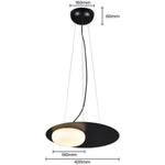 Suspension Led Ruban Loft Noire Naturelle Luminaire Chambre