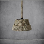 Suspension Led Rustique Avec Cordage Luminaire Chambre