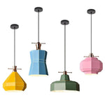 Suspension Led Scandinave En Métal Coloré Luminaire Chambre