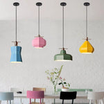 Suspension Led Scandinave En Métal Coloré Luminaire Chambre