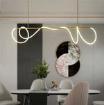 Suspension Led Spirale Dorée Luminaire Chambre