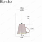 Suspension Led Tasse Inversée P Luminaire Chambre