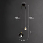 Suspension Led Thea À Double Source Luminaire Chambre