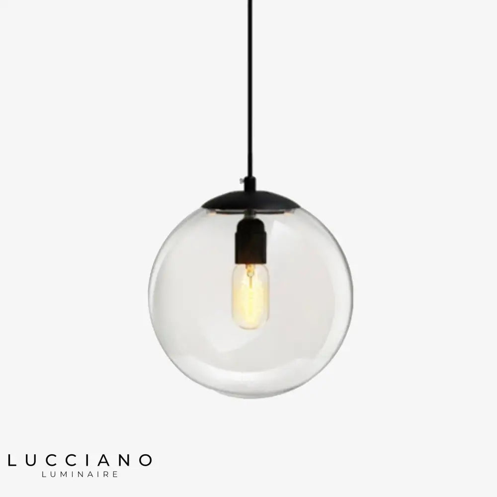 Suspension Led Verre Boule Living Luminaire Chambre
