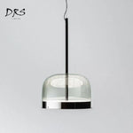 Suspension Led Verre Chromé Design Luminaire Chambre