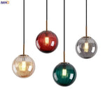 Suspension Led Verre Coloré Hang Luminaire Chambre