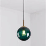 Suspension Led Verre Coloré Hang Luminaire Chambre