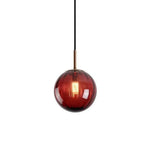 Suspension Led Verre Coloré Hang Luminaire Chambre