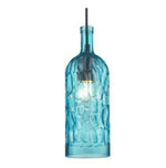 Suspension Led Verre Contemporaine Bleu Luminaire Chambre