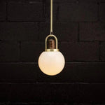 Suspension Led Verre Doré Design A Luminaire