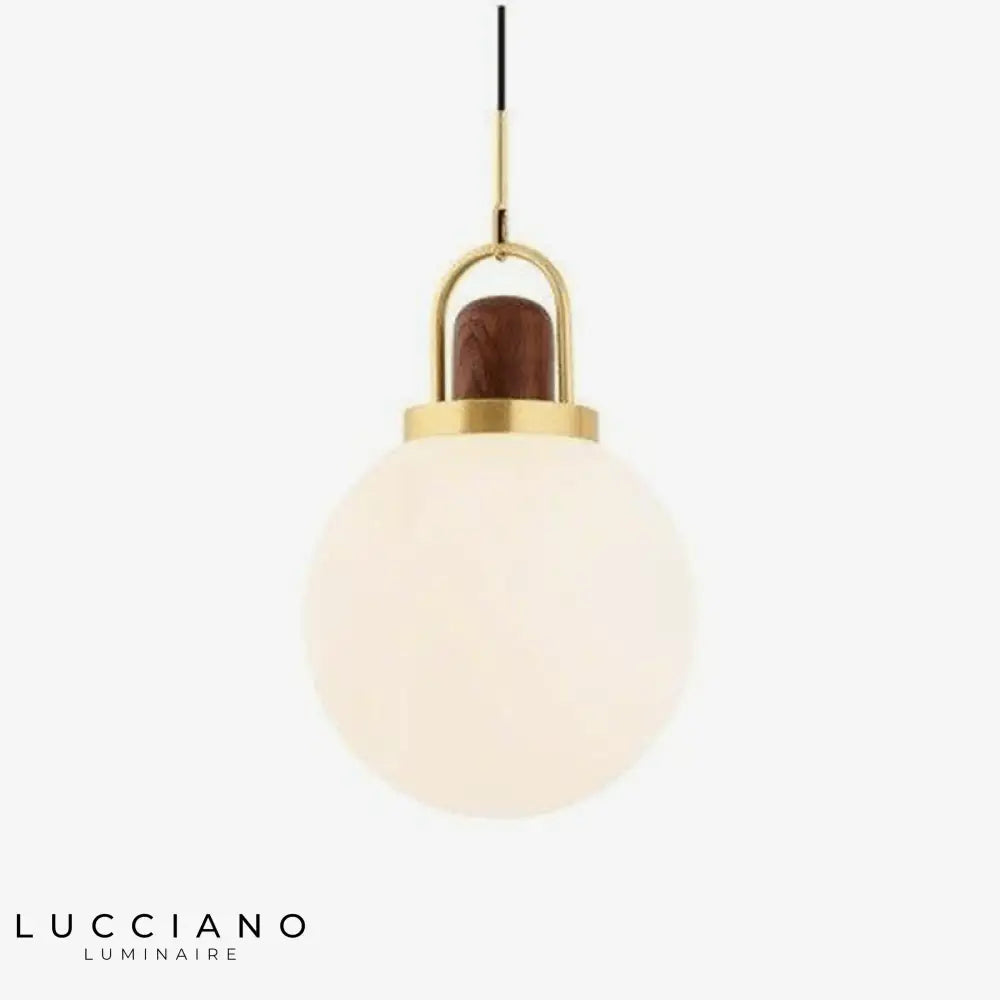 Suspension Led Verre Doré Design Luminaire