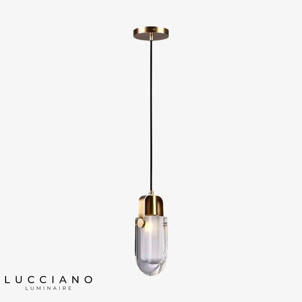 Suspension Led Verre Doré Design Luminaire Chambre