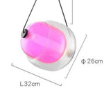 Suspension Loft En Verre Led Fuchsia Luminaire Chambre