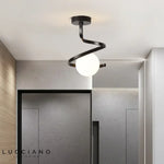 Suspension luminaire pour couloir