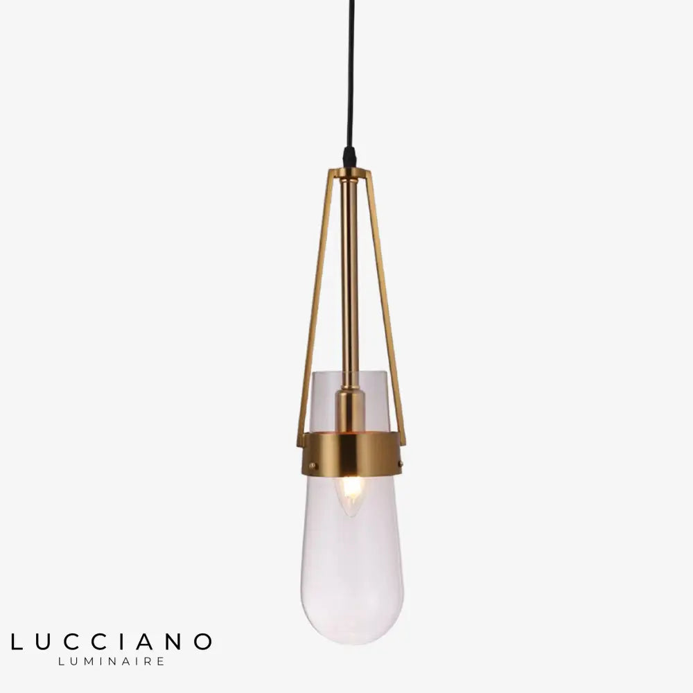 Suspension Luxe En Verre Geralio Chaude Luminaire Doré