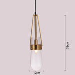 Suspension Luxe En Verre Geralio Luminaire Doré