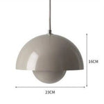 Suspension Maryana Abat-Jour Demi-Cercle Coloré Beige Luminaire Chambre