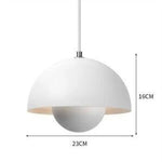 Suspension Maryana Abat-Jour Demi-Cercle Coloré Blanc Luminaire Chambre