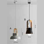 Suspension Métal Bois Style Industriel Luminaire Chambre