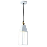 Suspension Métal Coloré Colemann Blanc Luminaire Chambre