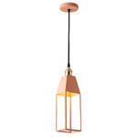 Suspension Métal Coloré Colemann Orange Luminaire Chambre