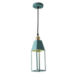 Suspension Métal Coloré Colemann Vert Luminaire Chambre