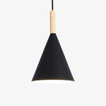 Suspension Métal Conique Bois Bar Noir - S Luminaire En Bois