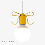 Suspension Métal Noeud Design Luminaire Chambre