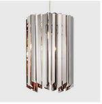 Suspension Miroir Chromé Design Surface Argenté Luminaire Chambre