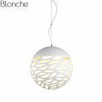 Suspension Moderne Boule Trouée (Multicolore) Luminaire Chambre