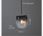 Suspension Moderne En Verre Cendré Same As Picture / China Luminaire Chambre