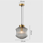 Suspension Moderne En Verre Raina B - Gris Luminaire Chambre