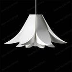 Suspension Moderne Pétales Fleur Blanche 45Cm Luminaire Chambre