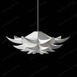 Suspension Moderne Pétales Fleur Blanche Luminaire Chambre