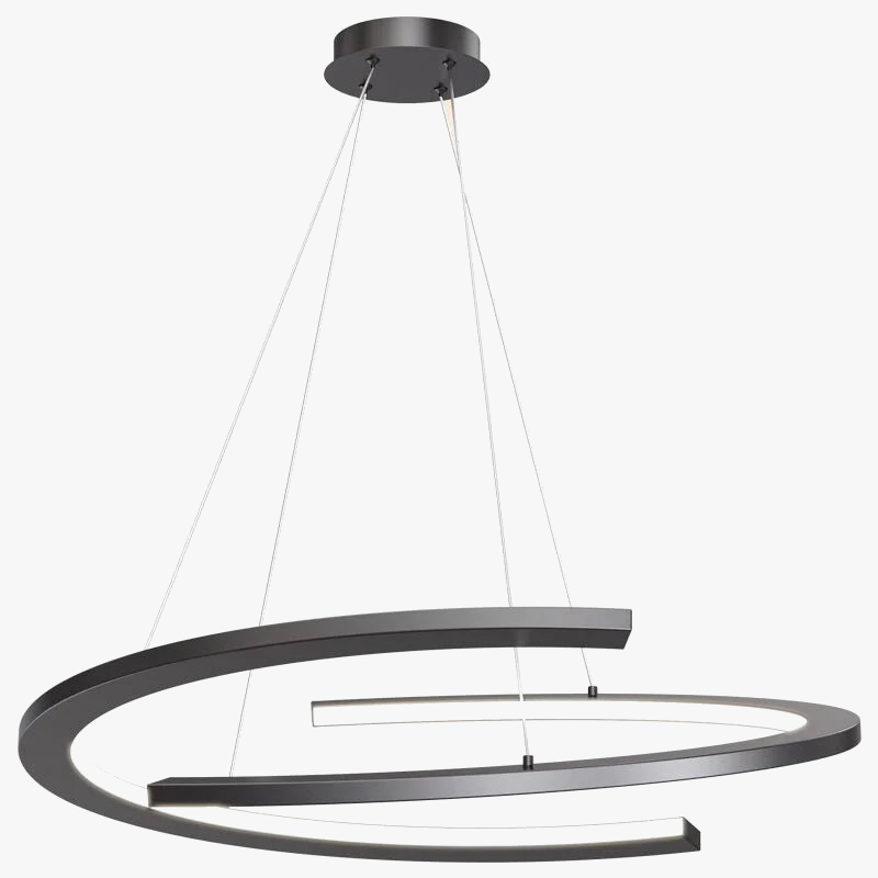 Lustre moderne simple design nordique anneau restaurant